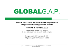 global gap hortalizas y frutas criterios s cumplir