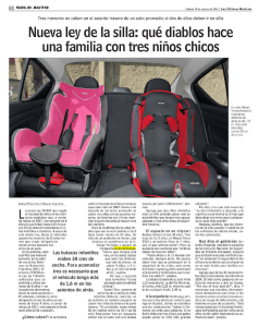 Nueva ley de la silla - Sociedad Chilena de Ingeniería de Transporte
