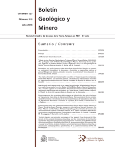 Boletín Geológico y Minero