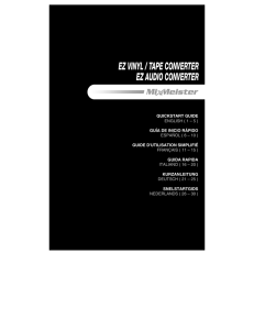 EZ Vinyl/Tape Converter - Quickstart Guide - v1.8