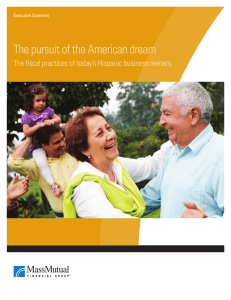 The pursuit of the American dream