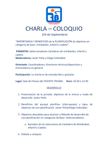 charla – coloquio - Federación Cántabra de Baloncesto