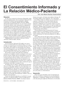 El Consentimiento Informado y La Relación Médico