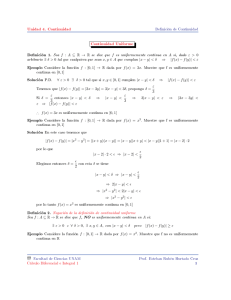 Unidad 4. Continuidad Continuidad Uniforme Solución PD 1