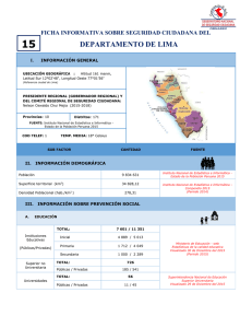 departamento de lima - Sistema Nacional de Seguridad Ciudadana