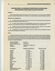 convenio sobre las marismas de importancia internacional