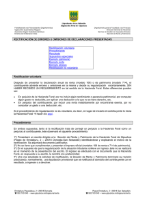 Rectificaci&oacute;n no voluntaria