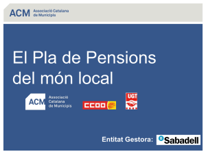 El Pla de Pensions del món local.