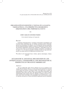 Organización eclesiástica y social en la Galicia tardoantigua. Una
