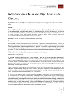 Introducción a Teun Van Dijk: Análisis de Discurso