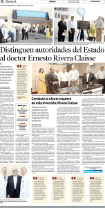 Distinguen autoridades del Estado al doctor Ernesto Rivera Claisse