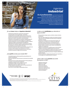 ¿En qué áreas trabaja un Ingeniero Industrial?