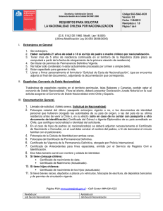 requisitos para solicitar la nacionalidad chilena por nacionalizacion