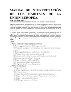 manual de interpretación de los hábitats de la unión europea.