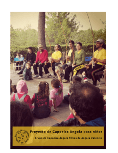 Proyecto de Capoeira angola para niños