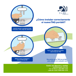 ¿Cómo instalar correctamente el nuevoTAG portátil?