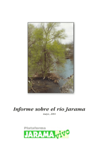 Informe sobre el río Jarama - Asociación Ecologista del Jarama "El