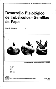 Page 1 Boletín de Información Técnica 20 Desarrollo Fisiologico de