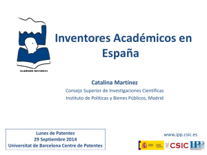Inventores Académicos en España