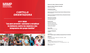 CARTILLA ORIENTADORA - Ministerio de la Mujer y Poblaciones