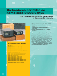 Calibradores portátiles de horno seco 9100S y 9102