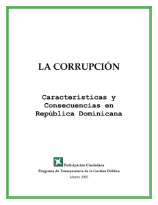 la corrupción - Congreso de la República