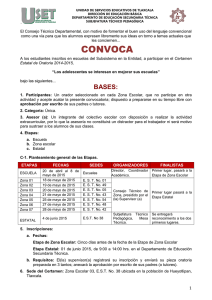 CONVOCA - Departamento de Educación Secundaria Técnica