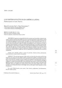 los partidos políticos en américa latina