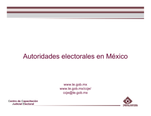 Autoridades electorales en México