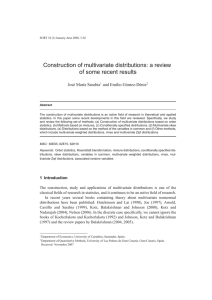 Construction of multivariate distributions: a review of some recent