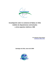 Investigación sobre la conducta de Ripley en Chile Análisis de