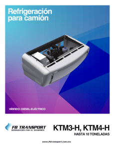 KTM3-H, KTM4-H Refrigeración para camión