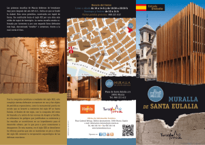 Folleto Muralla - Turismo de Murcia