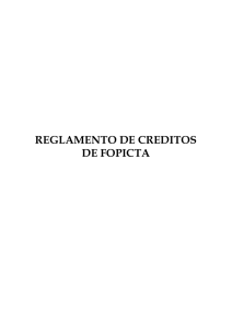 rEglamento de creditos - Instituto de Ciencia y Tecnología Agrícolas