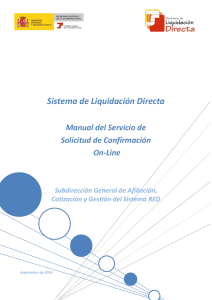 Manual del servicio de solicitud de confirmación