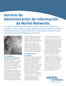 Servicio de Administración de Información de Nortel Networks