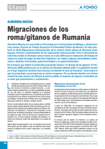 Migraciones de los roma/gitanos de Rumanía