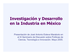 Investigación y Desarrollo en la Industria en México