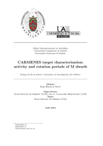 CARMENES target characterisation: activity and rotation periods of