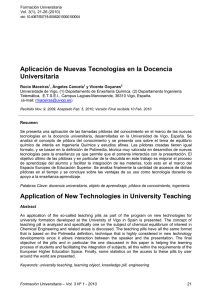 Aplicación de Nuevas Tecnologías en la Docencia Universitaria