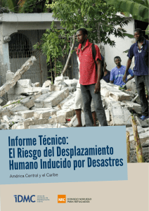 El Riesgo del Desplazamiento Humano Inducido por Desastres