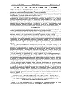 NOM-051-SCT2/2011 - Orden Jurídico Nacional