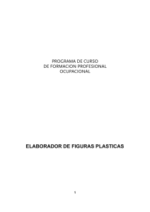 ELABORADOR DE FIGURAS PLASTICAS