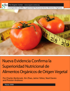 Superioridad Nutricional de los Alimentos Orgánicos