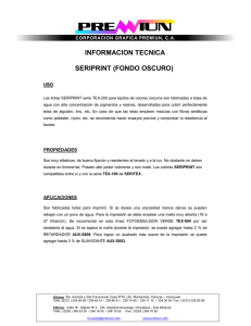 INFORMACION TECNICA SERIPRINT (FONDO OSCURO)