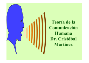 Teoría de la Comunicación Humana Dr. Cristóbal Martínez