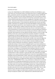 Lima, diez de agosto Del año dos mil nueve.- LA SALA CIVIL