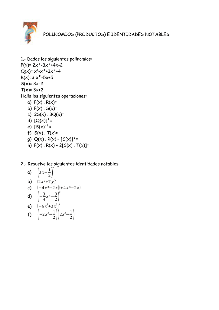 Polinomios E Identidades Notables