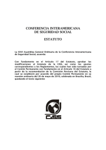 conferencia interamericana de seguridad social estatuto