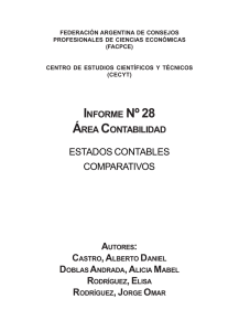 informe 28 - Consejo Profesional de Ciencias Económicas Córdoba